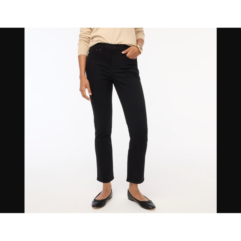 J Crew NEW NWT Womens 27 Black Essential Slim Straight Fit Jeans BT022